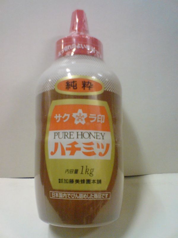 加藤美蜂園本舗 サクラ印 純粋 ハチミツ 1kg - 滝口商店